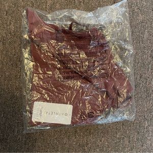 Athleta Aurora High Neck Crop Tank Medium M Mauve